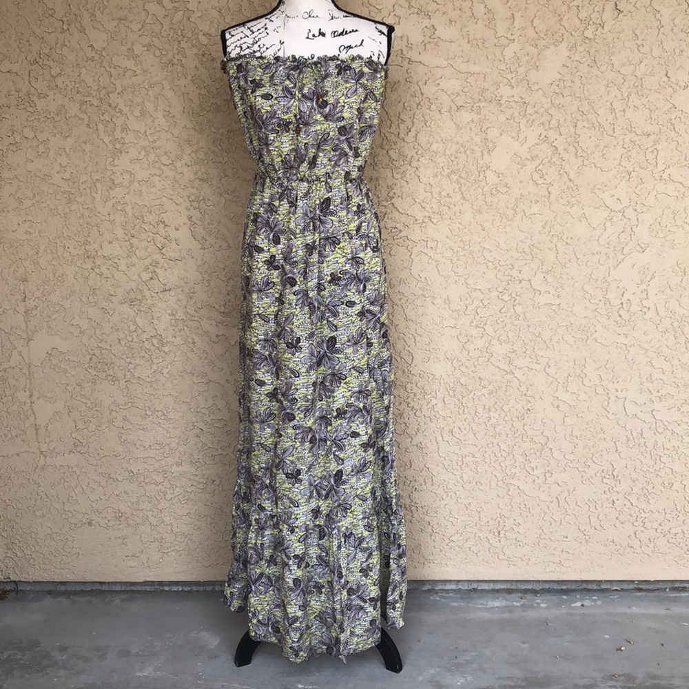 Mimi Chica Strapless Boho Maxi Dress size Medium